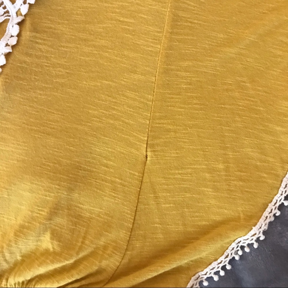 Marigold Yellow Boho Embroidered Detail Blouse - Picture 5 of 6